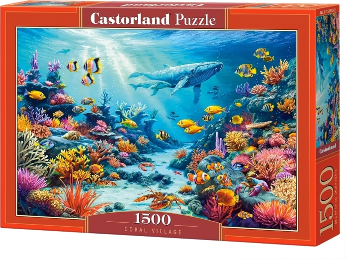 Castorland puzzle Korallfalu, 1500 darabos