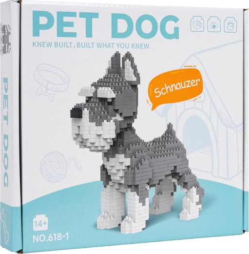 Schnauzer építő készlet 800 darabból