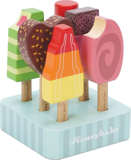 Le Toy Van fa jégkrémek állvánnyal – 6 db