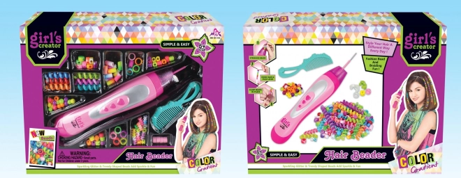 Hajgyöngy fűző eszköz