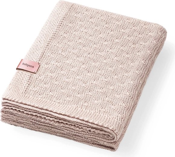 BabyOno kötött bambusz takaró light beige