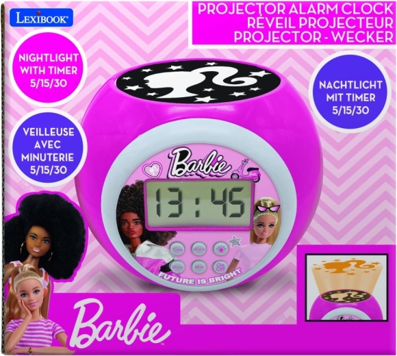 Barbie gyermek ébresztőóra projektorral