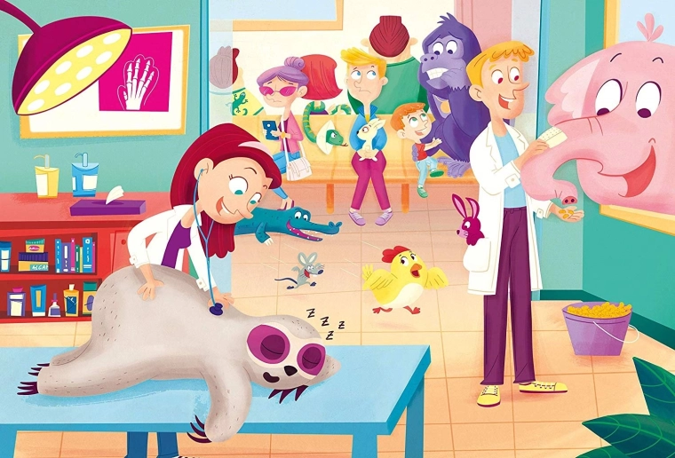 Clementoni Maxi 60 kirakó – állatorvos