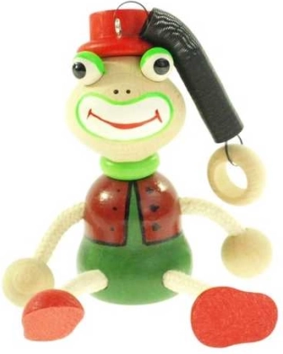 Rugózó béka – fa függő játék