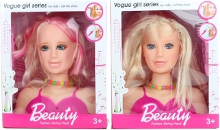 Fésülhető szőke fej kiegészítőkkel