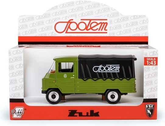 Żuk Społem modellautó 1:43 zöld ponyvával