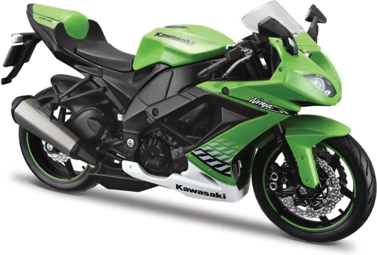 Maisto Kawasaki Ninja ZX-10R motorkerékpár modell 1:12