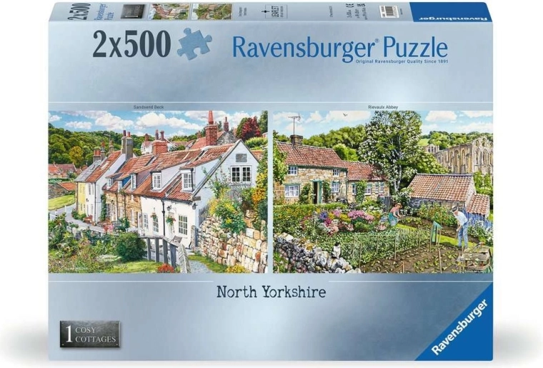 Ravensburger Cosy Cottages puzzle No. 1: Észak-Yorkshire 2×500 darabos