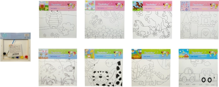 Kifestő kép gyerekeknek – szett festékekkel és ecsettel