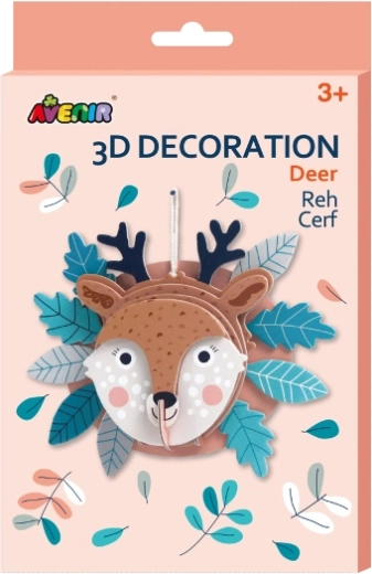 3D szarvas dekoráció