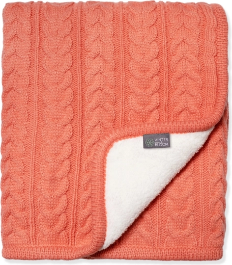 Vinter & bloom kétoldalas takaró Cuddly Soft Coral babakocsiba és kiságyba