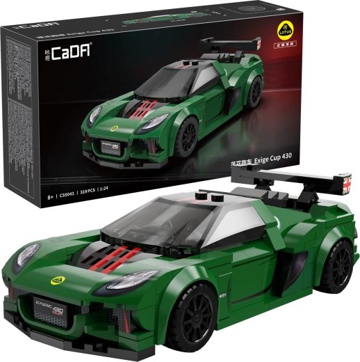 CaDA építőkészlet LOTUS Exige Cup 430 versenyautó – 319 elem (1:24 méretarány)