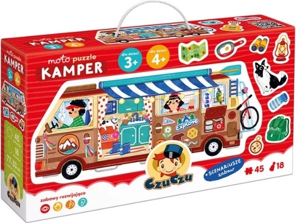 CzuCzu motoros puzzle – lakóautó
