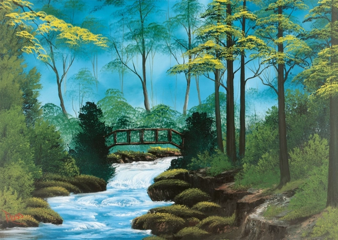 Puzzle Bob Ross: Magányos híd 1000 darab