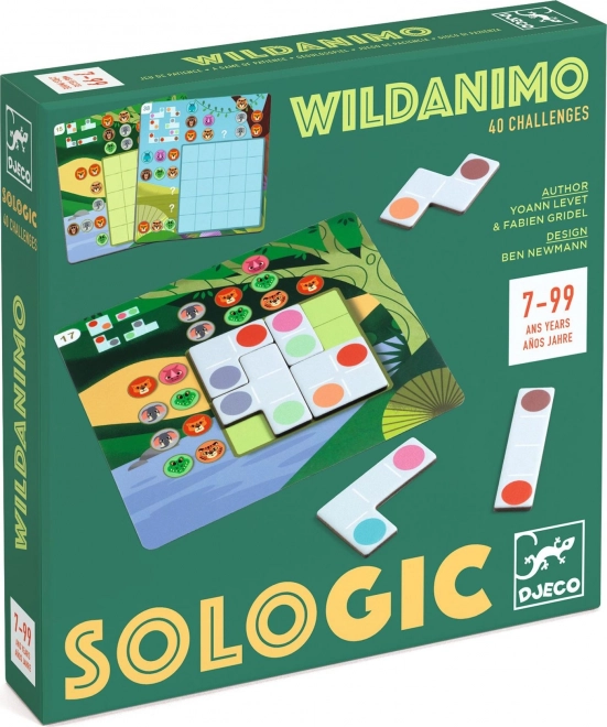 Zsebes logikai játék Sologic Wildanimo a DJECO-tól
