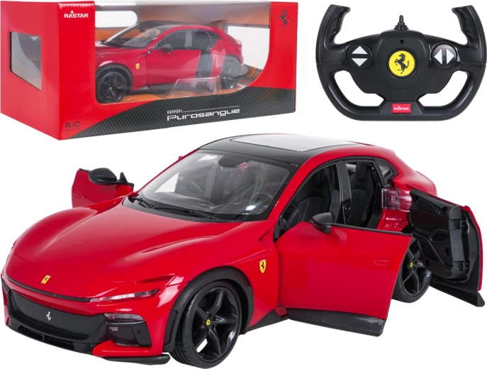 RC autó Ferrari Purosangue 1:14 Rastar piros