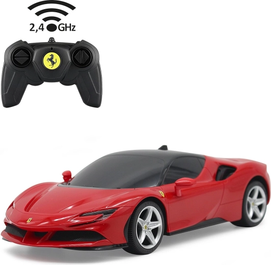 Ferrari SF90 Stradale RC autó 1:24, piros, 2,4 GHz, Jamara – 1 darab