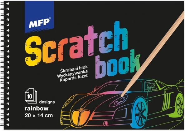 Karcolós képek blokk szivárvánnyal 20x14 cm