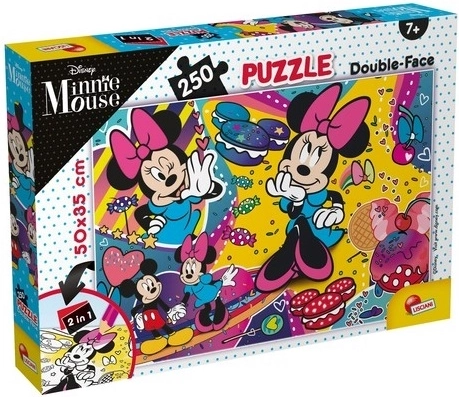 Lisciani kétoldalas Minnie puzzle 250 darabbal