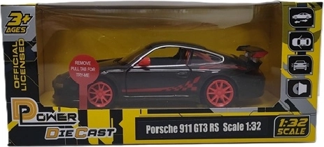 MSZ Porsche 911 GT3 RS modell fény- és hanghatásokkal, szürke