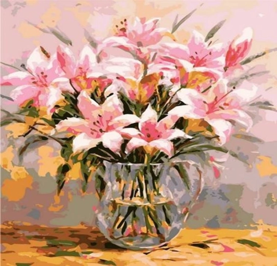Norimpex Festés számok szerint Liliomok vázában 40 × 50 cm