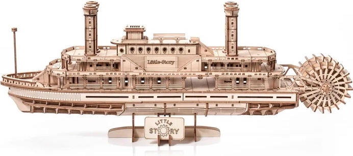 Little Story fa 3D puzzle gőzhajó