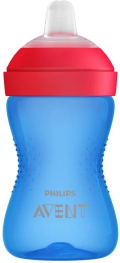 Philips Avent Grippy csőrös pohár, puha csőrrel 300 ml, kék