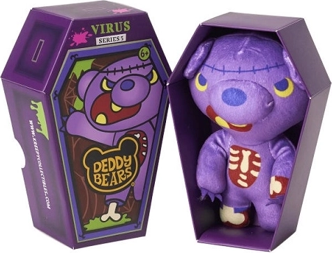 Deddy Bears Virus plüss maci koporsóban