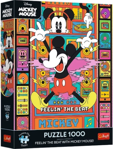 Puzzle Premium Plus 1000 darabos Érezd a ritmust Mickey-vel
