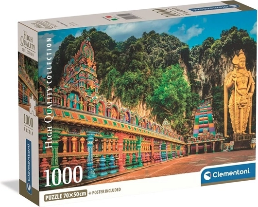 Clementoni puzzle 1000 darabos, kompakt – festett Batu Caves