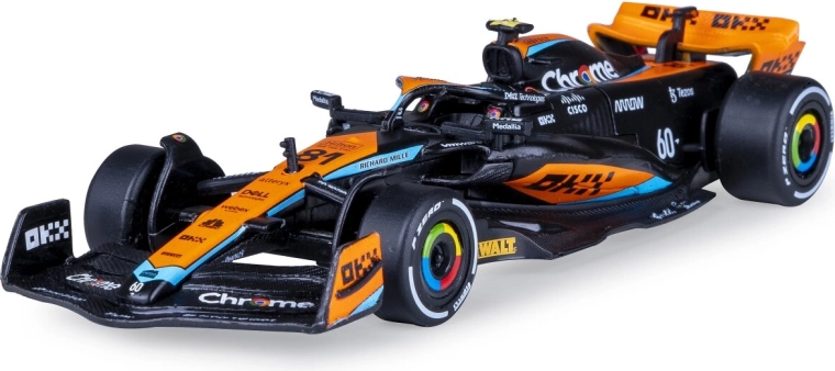 McLaren MCL60 2023 versenyautómodell Diecast 1:43 fekete