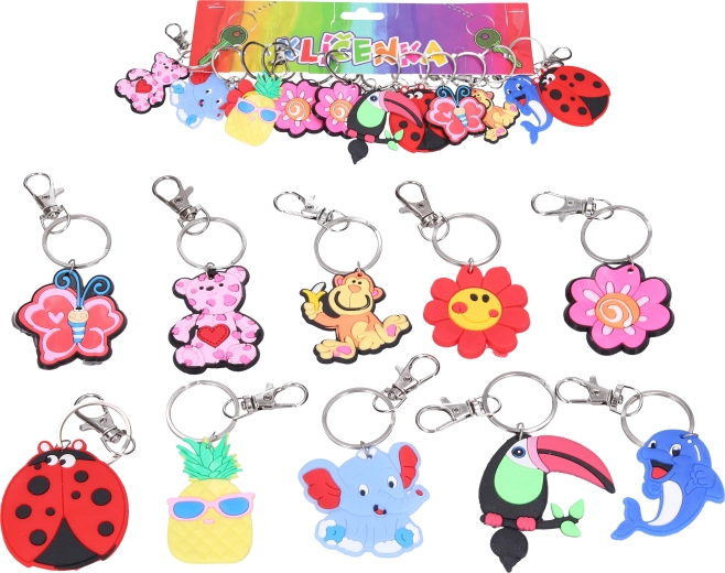 Kulcstartó – vegyes minták