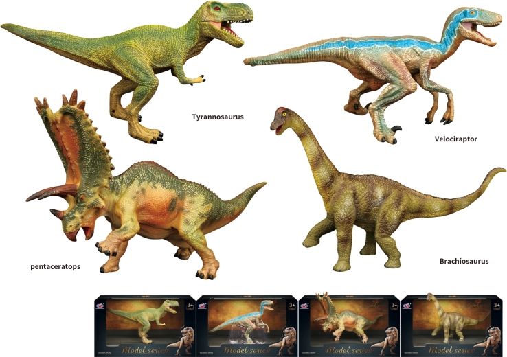 Dinoszauruszvilág dinoszaurusz figurák 4 féle