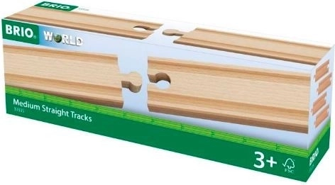 Brio közepes egyenes sínek, 4 db (14,4 cm)
