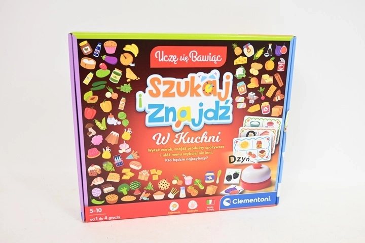 Clementoni Játszva tanulok: Nézd meg és találd meg – ételek