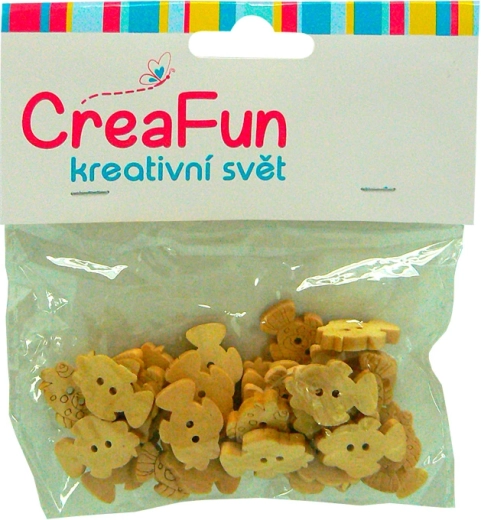 Fa halacskák alkotáshoz és játékhoz, 30 db (14 × 20 mm)