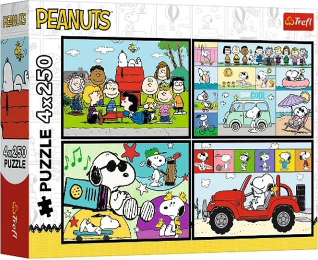 Peanuts puzzle – Mogyoró kaland 4×250 darab