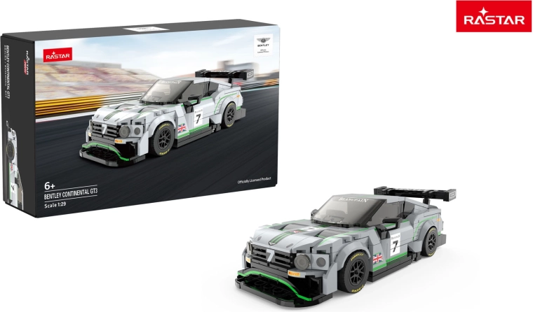 Rastar építő készlet autó Bentley Continental GT3 szürke 1:29