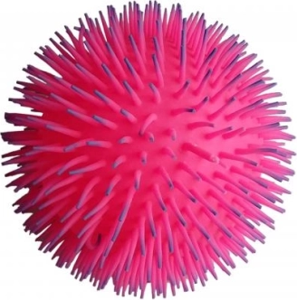 Világító bozontos labda – rugalmas szenzoros labda melírozott színekben