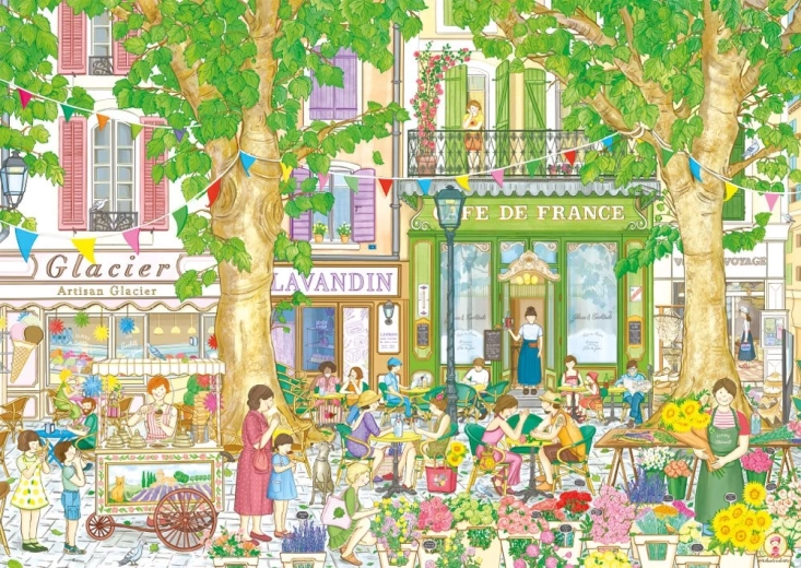 Magnolia Puzzle „Francia kávézó” 1000 darabos