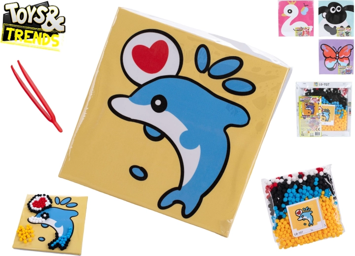 Mozaik ragasztós gyöngyökkel TOYS & TRENDS – kreatív készlet gyerekeknek