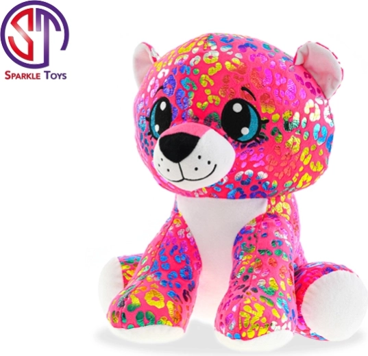 Plüss leopárd Rainbow Star Sparkle 24 cm ülő