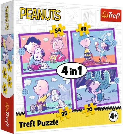 Trefl Peanuts puzzle Snoopyval 4 az 1-ben