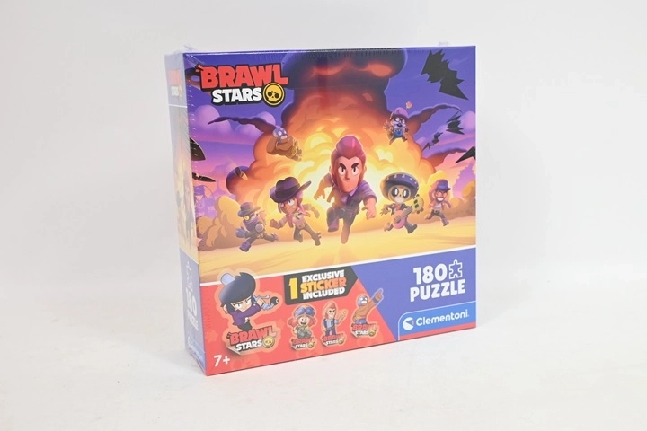 Clementoni Brawl Stars puzzle 180 darabos, négyzet alakú dobozban