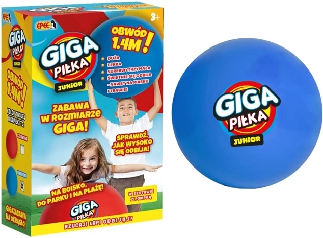 Gigapiłka Junior kék felfújható labda gyerekeknek