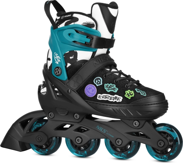 NILS Extreme Vibe türkiz inline korcsolya – M (37–40)