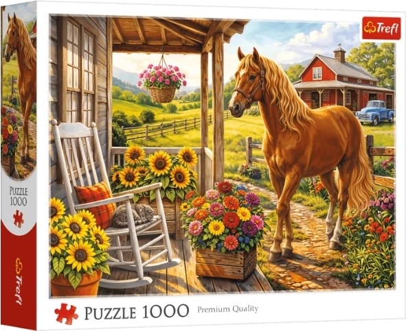 Puzzle „Ló a farmon” 1000 darab