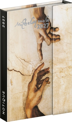 Notique heti mágneszáras határidőnapló Michelangelo 2027 11 × 16 cm