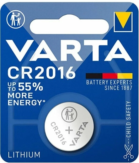 Varta CR2016 gombelem, 3 V
