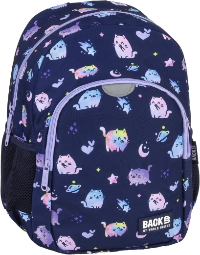 Gyermek hátizsák BackUP violet kittens 12 l